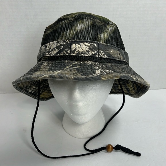 Cabela’s bucket hat camouflage floppy cap boonie camo strap hunting outdoors. - Picture 1 of 11